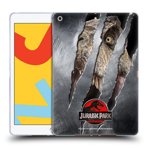 Jurassic Park Logo T-Rex Claw Mark Soft Gel Case for Apple iPad 10.2 2019/2020/2021