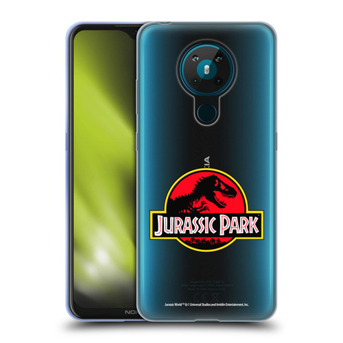 Jurassic Park Logo Plain Soft Gel Case for Nokia 5.3
