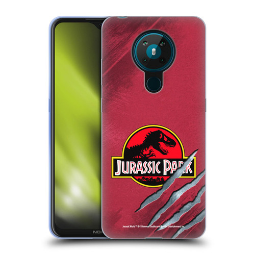 Jurassic Park Logo Red Claw Soft Gel Case for Nokia 5.3