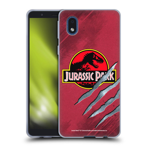 Jurassic Park Logo Red Claw Soft Gel Case for Samsung Galaxy A01 Core (2020)