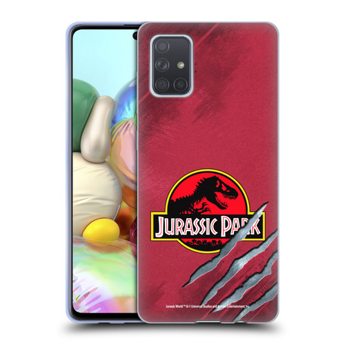 Jurassic Park Logo Red Claw Soft Gel Case for Samsung Galaxy A71 (2019)