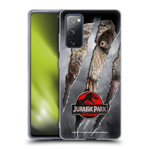 Jurassic Park Logo T-Rex Claw Mark Soft Gel Case for Samsung Galaxy S20 FE / 5G