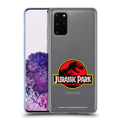 Jurassic Park Logo Plain Soft Gel Case for Samsung Galaxy S20+ / S20+ 5G