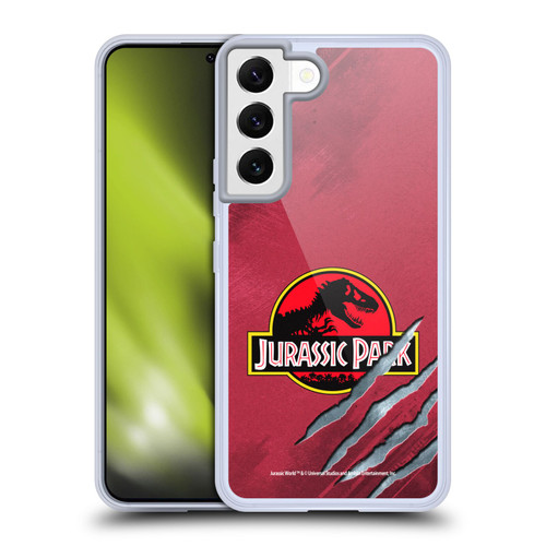 Jurassic Park Logo Red Claw Soft Gel Case for Samsung Galaxy S22 5G