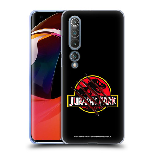 Jurassic Park Logo Plain Black Claw Soft Gel Case for Xiaomi Mi 10 5G / Mi 10 Pro 5G