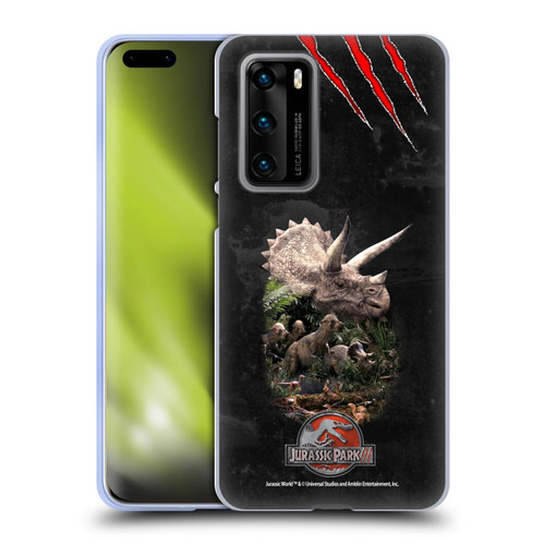 Jurassic Park III Key Art Dinosaurs 2 Soft Gel Case for Huawei P40 5G