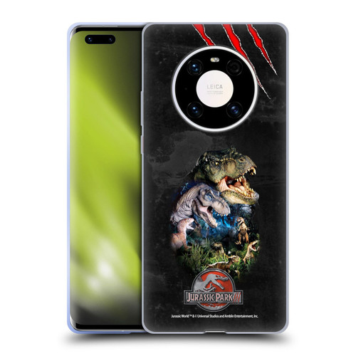 Jurassic Park III Key Art Dinosaurs Soft Gel Case for Huawei Mate 40 Pro 5G