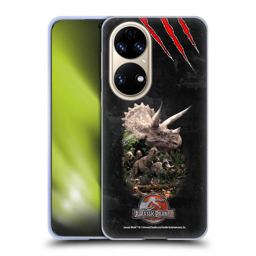 Jurassic Park III Key Art Dinosaurs 2 Soft Gel Case for Huawei P50