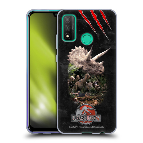 Jurassic Park III Key Art Dinosaurs 2 Soft Gel Case for Huawei P Smart (2020)