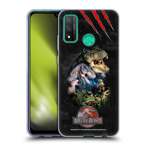 Jurassic Park III Key Art Dinosaurs Soft Gel Case for Huawei P Smart (2020)