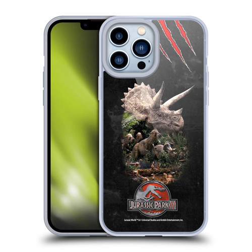 Jurassic Park III Key Art Dinosaurs 2 Soft Gel Case for Apple iPhone 13 Pro Max