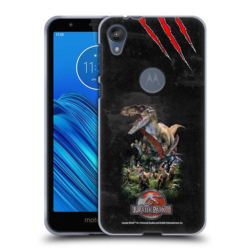 Jurassic Park III Key Art Dinosaurs 3 Soft Gel Case for Motorola Moto E6