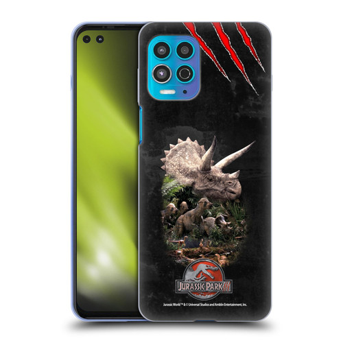 Jurassic Park III Key Art Dinosaurs 2 Soft Gel Case for Motorola Moto G100