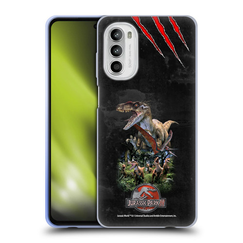 Jurassic Park III Key Art Dinosaurs 3 Soft Gel Case for Motorola Moto G52