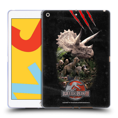 Jurassic Park III Key Art Dinosaurs 2 Soft Gel Case for Apple iPad 10.2 2019/2020/2021