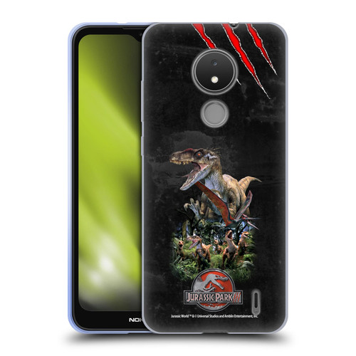 Jurassic Park III Key Art Dinosaurs 3 Soft Gel Case for Nokia C21