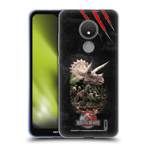 Jurassic Park III Key Art Dinosaurs 2 Soft Gel Case for Nokia C21