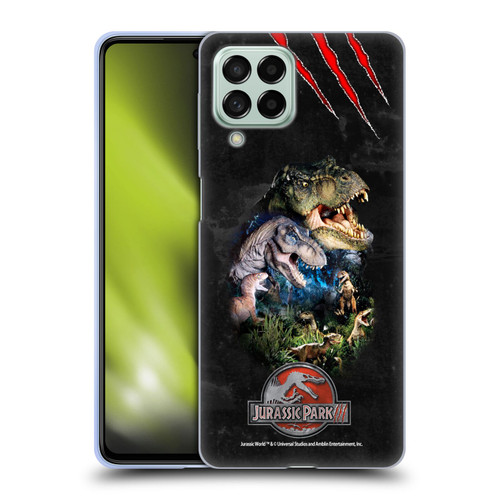 Jurassic Park III Key Art Dinosaurs Soft Gel Case for Samsung Galaxy M53 (2022)