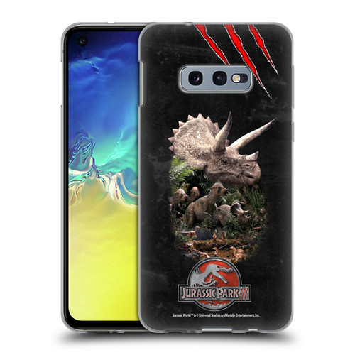 Jurassic Park III Key Art Dinosaurs 2 Soft Gel Case for Samsung Galaxy S10e