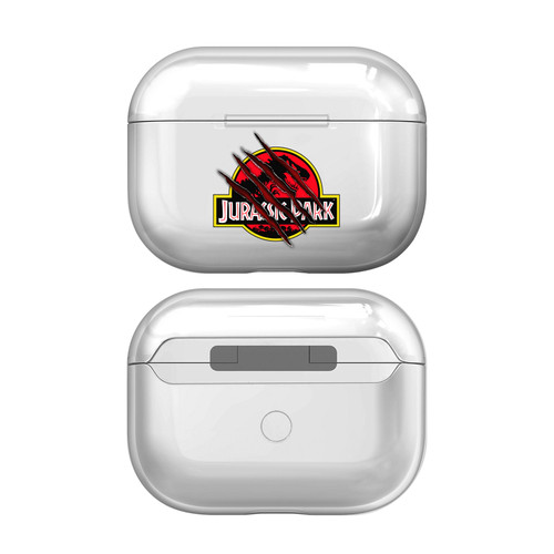Jurassic Park Logo Claw Clear Hard Crystal Cover for Apple AirPods Pro Charging Case