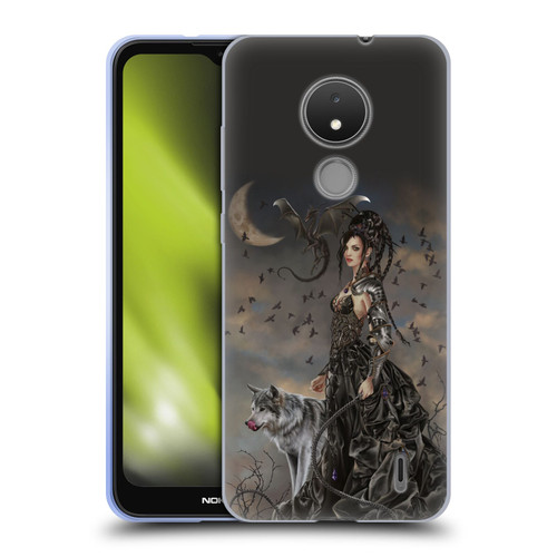 Nene Thomas Crescents Gothic Fairy Woman With Wolf Soft Gel Case for Nokia C21