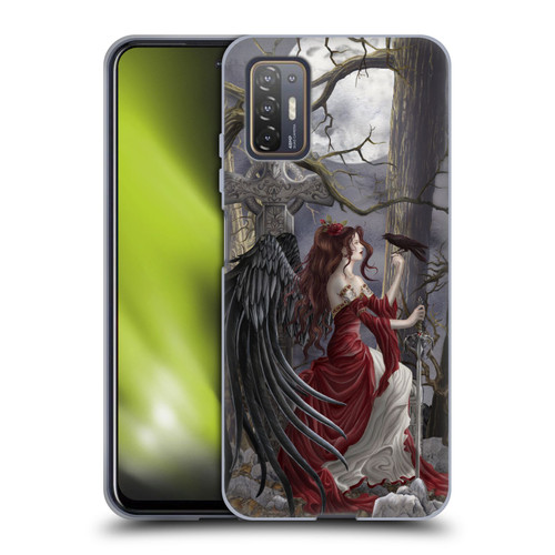 Nene Thomas Deep Forest Dark Angel Fairy With Raven Soft Gel Case for HTC Desire 21 Pro 5G