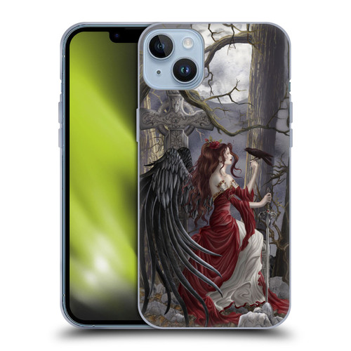 Nene Thomas Deep Forest Dark Angel Fairy With Raven Soft Gel Case for Apple iPhone 14 Plus