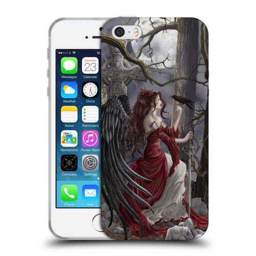 Nene Thomas Deep Forest Dark Angel Fairy With Raven Soft Gel Case for Apple iPhone 5 / 5s / iPhone SE 2016