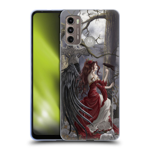Nene Thomas Deep Forest Dark Angel Fairy With Raven Soft Gel Case for Motorola Moto G60 / Moto G40 Fusion