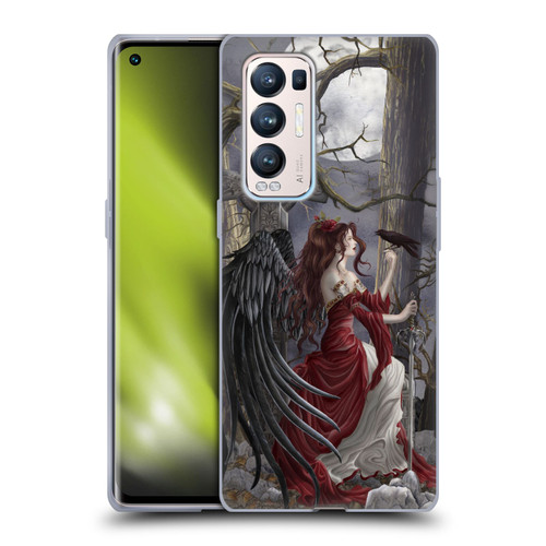 Nene Thomas Deep Forest Dark Angel Fairy With Raven Soft Gel Case for OPPO Find X3 Neo / Reno5 Pro+ 5G