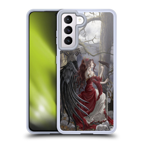 Nene Thomas Deep Forest Dark Angel Fairy With Raven Soft Gel Case for Samsung Galaxy S21 5G
