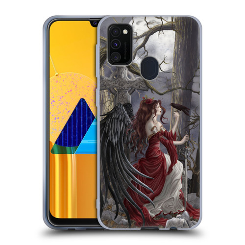 Nene Thomas Deep Forest Dark Angel Fairy With Raven Soft Gel Case for Samsung Galaxy M30s (2019)/M21 (2020)