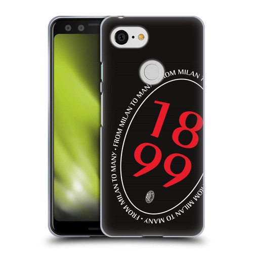 AC Milan Art 1899 Oversized Soft Gel Case for Google Pixel 3