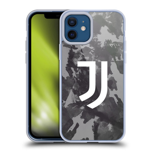 Juventus Football Club Art Monochrome Splatter Soft Gel Case for Apple iPhone 12 / iPhone 12 Pro