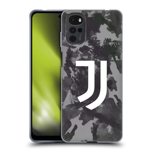 Juventus Football Club Art Monochrome Splatter Soft Gel Case for Motorola Moto G22