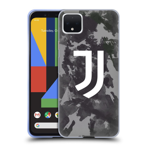 Juventus Football Club Art Monochrome Splatter Soft Gel Case for Google Pixel 4 XL