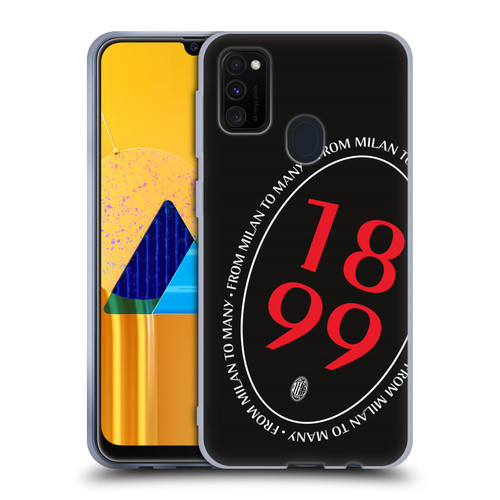 AC Milan Art 1899 Oversized Soft Gel Case for Samsung Galaxy M30s (2019)/M21 (2020)
