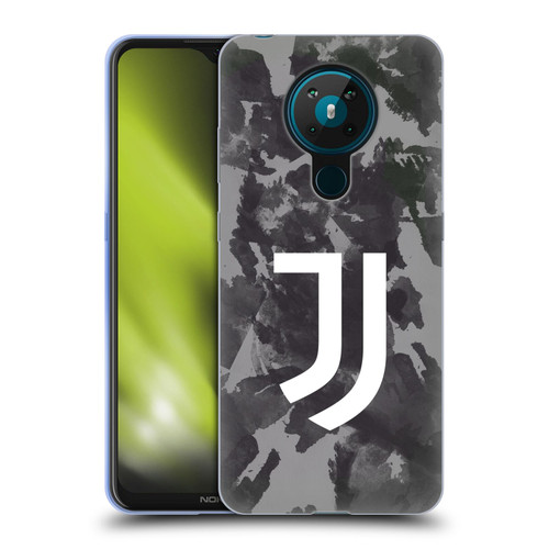 Juventus Football Club Art Monochrome Splatter Soft Gel Case for Nokia 5.3