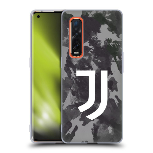 Juventus Football Club Art Monochrome Splatter Soft Gel Case for OPPO Find X2 Pro 5G