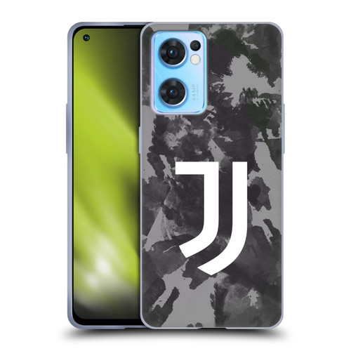 Juventus Football Club Art Monochrome Splatter Soft Gel Case for OPPO Reno7 5G / Find X5 Lite
