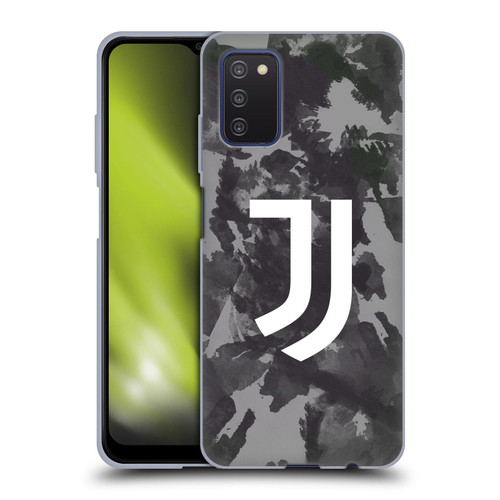 Juventus Football Club Art Monochrome Splatter Soft Gel Case for Samsung Galaxy A03s (2021)
