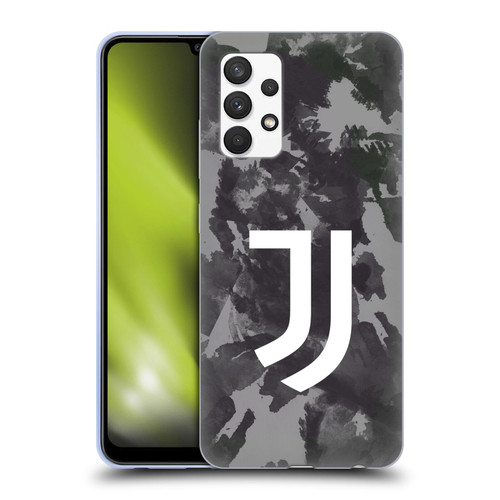 Juventus Football Club Art Monochrome Splatter Soft Gel Case for Samsung Galaxy A32 (2021)