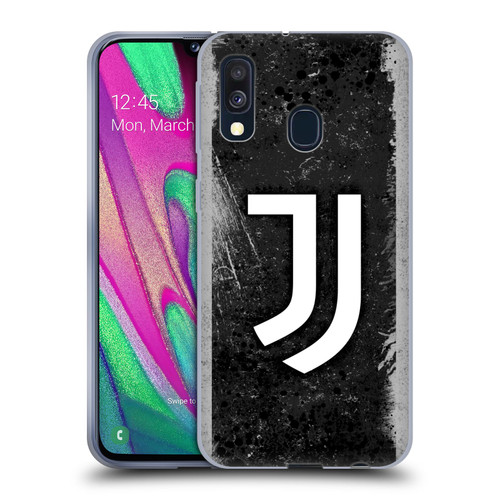 Juventus Football Club Art Distressed Logo Soft Gel Case for Samsung Galaxy A40 (2019)