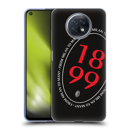 AC Milan Art 1899 Oversized Soft Gel Case for Xiaomi Redmi Note 9T 5G