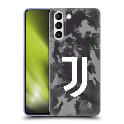 Juventus Football Club Art Monochrome Splatter Soft Gel Case for Samsung Galaxy S21 5G