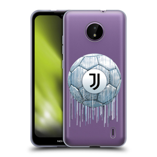 Juventus Football Club Drip Art Logo Soft Gel Case for Nokia C10 / C20