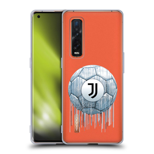 Juventus Football Club Drip Art Logo Soft Gel Case for OPPO Find X2 Pro 5G