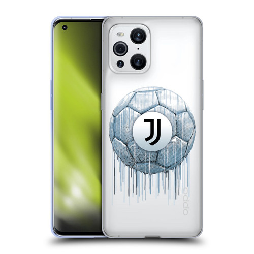 Juventus Football Club Drip Art Logo Soft Gel Case for OPPO Find X3 / Pro