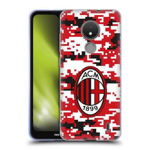 AC Milan Crest Patterns Digital Camouflage Soft Gel Case for Nokia C21