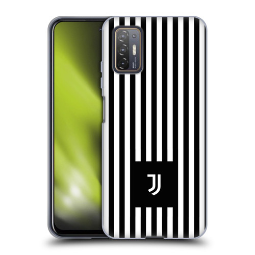Juventus Football Club Lifestyle 2 Black & White Stripes Soft Gel Case for HTC Desire 21 Pro 5G